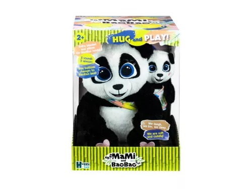 Interaktív plüss Panda Mama & Baobao