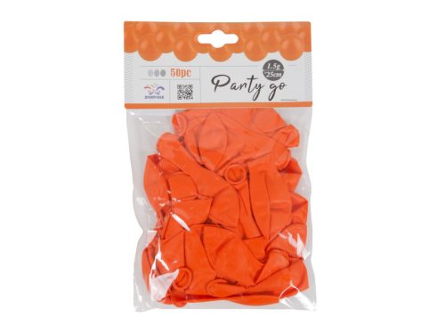 Lufi 25cm narancssárga 50db/csomag