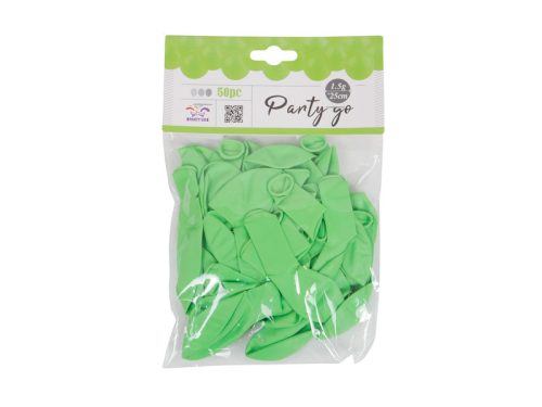 Lufi 25cm zöld 50db/csomag