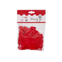 Lufi 25cm piros 50db/csomag