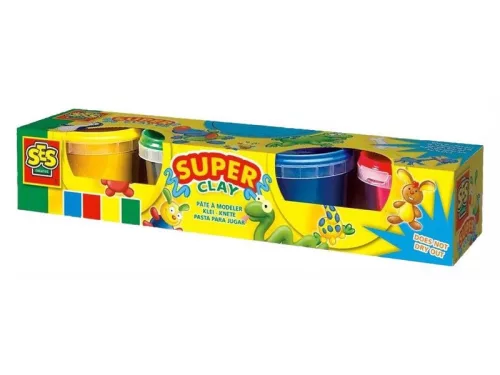 SES tégelyes gyurma készlet - 4 x 90 g