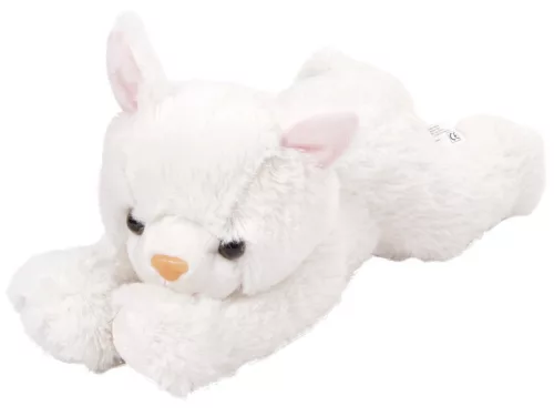 Cica plüssfigura - fehér, 25 cm