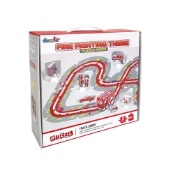 Tűzoltó autópálya puzzle pályával