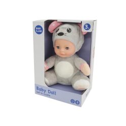 Zenélő, világító altató egér baba, 25 cm