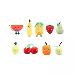 Plüss gyümölcsök, 16 cm, 6 féle