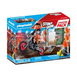   Playmobil: Starter Pack - Kaszkadőr motorral és tüzes karikával