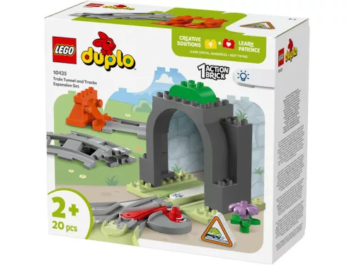LEGO DUPLO Town 10425 Vonatalagút és sínek kiegészítő szett