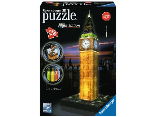 Big Ben 216 darabos 3D puzzle fénnyel