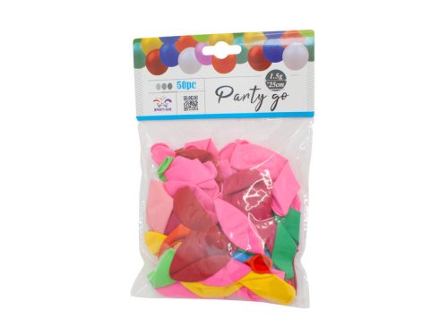 Színes lufi 50 db 25 cm
