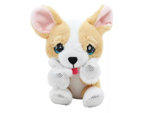 Plüss hangot adó kiskutyák, 12 cm, 6 féle