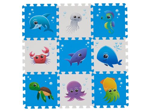 Szivacsszőnyeg - tengeri állatok, 9 db