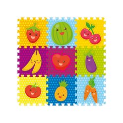 Szivacsszőnyeg - gyümölcsök, 9 db