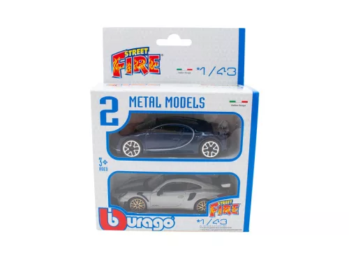 Bburago Street Fire kisautó 2 db-os csomag 1:43 - többféle