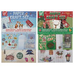 Karácsonyi papírhajtógató szett, A4,