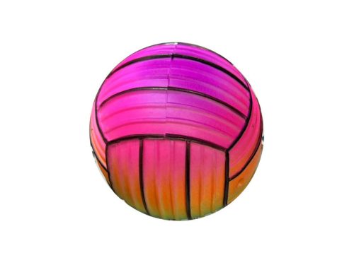 Műanyag szivárvány röplabda 50g 10 cm
