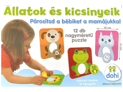 Állatok és kicsinyeik memóriajáték