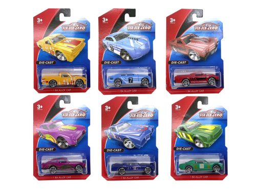 1/64 fém autó, 6 féle