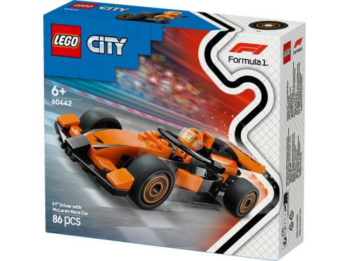 LEGO City 60442 F1-es pilóta Mclaren versenyautóval