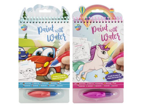 Fess vízzel, 23x14 cm, 5 lap, vízceruza, 2 féle