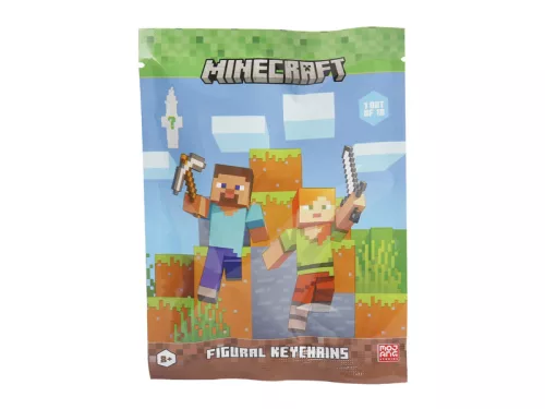 Minecraft figura kulcstartó tasakban