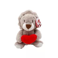 Plüss állatok, szivecskével, 27 cm, 4 féle