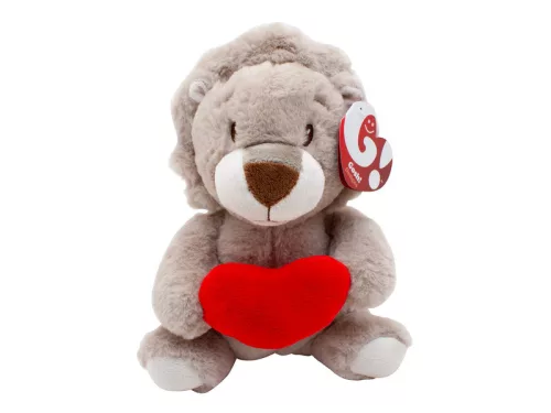 Plüss állatok, szivecskével, 27 cm, 4 féle
