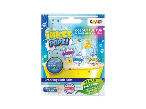 Inkee, vegan popz fürdősó, popcorn aromájú