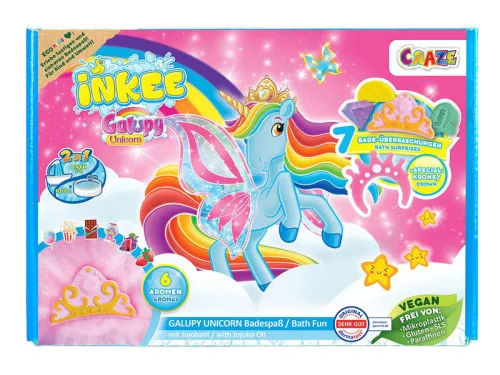 Inkee, vegan fürdő szett nagy Unikornis