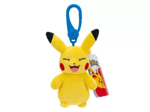 Pokémon kulcstartós plüssfigura - Pikachu 8 cm (nevető)
