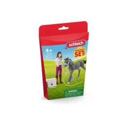 Schleich Horse Club Mrs.Kramer Csikóval