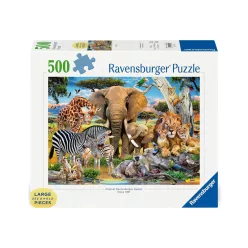 Puzzle 500 db - Vadállatok kölykei
