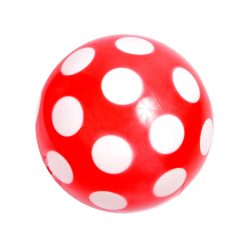 Pöttyös lakkfényű labda - 22 cm, többféle