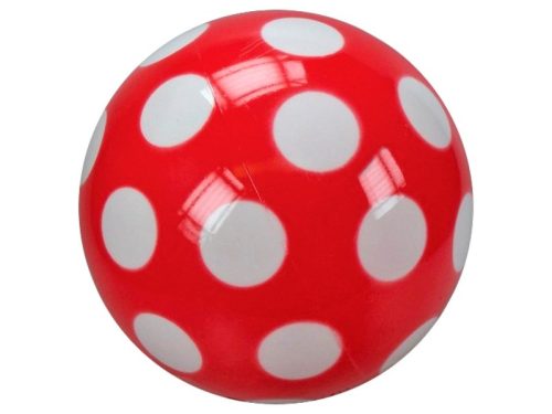 Pöttyös lakkfényű labda - 28 cm, többféle