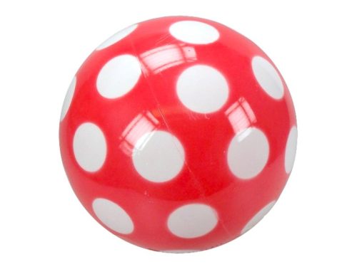 Pöttyös lakkfényű labda - 18 cm, többféle