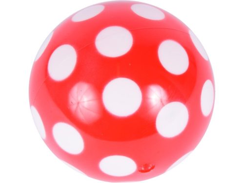 Pöttyös lakkfényű gumilabda - 11 cm, többféle