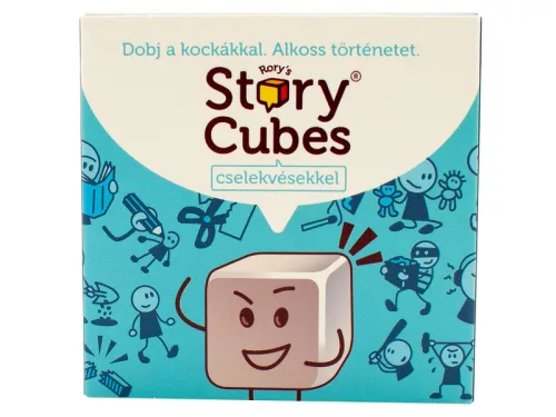 Sztorikocka tevékenységek és utazások társasjáték