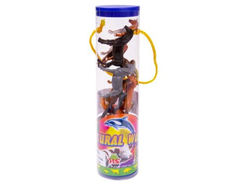 Állatfigura hengerben - 6 cm, többféle