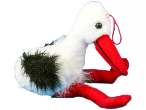 Gólya plüssfigura - 34 cm