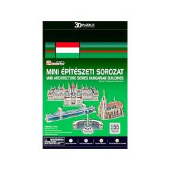   Magyarországi épületek 155 darabor mini 3D puzzle - többféle