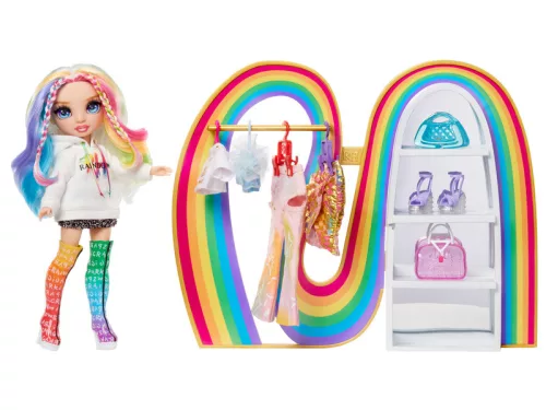 Rainbow High Amaya szivárvány gardróbja játékszett