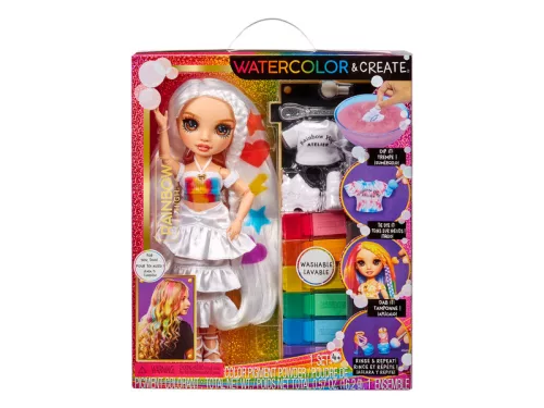 Rainbow High Vízfestékkell díszíthető Divatbaba