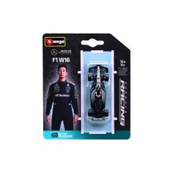   Bburago 1/64 F1 versenyautó - Mercedes-AMG Petronas F1 W16 Team  Russel