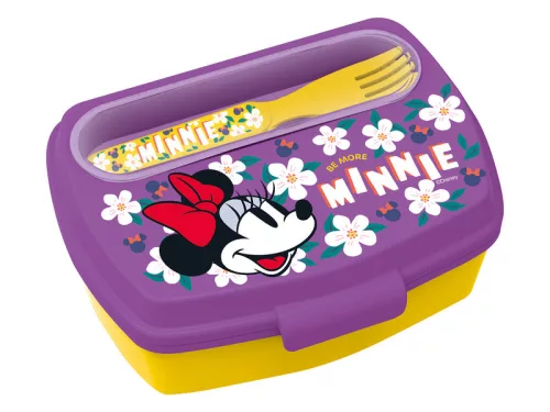 Műa.Minnie szendvicstartó, kanál+villa