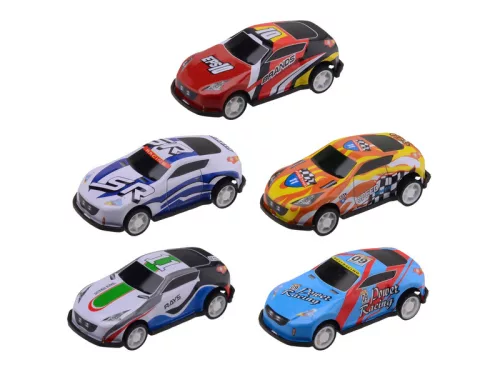 Versenyautó, 7 cm, 5 db/cs, 3 féle
