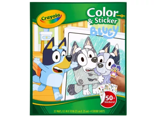 Crayola színező és matricázó füzet Bluey