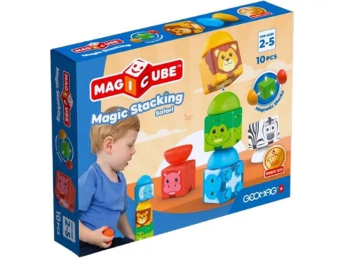 Geomag Magicube Blocks Stacking Szafari 10 db