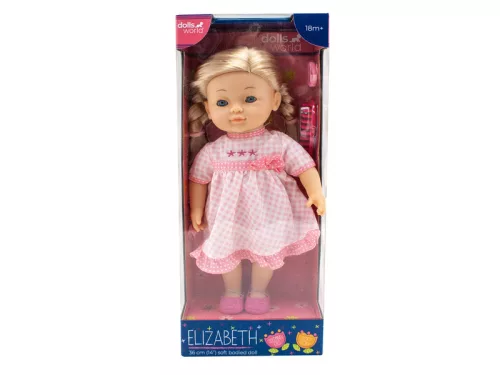Charlotte/Elisabeth fésülhető puha baba - 36 cm