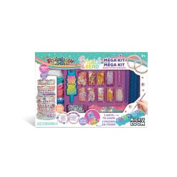   Rainbow Loom, gumikarkötőkészítő gyöngyökkel, megaszett