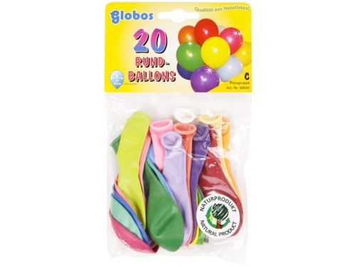 Vegyes lufi 20 darabos készlet - 23 cm