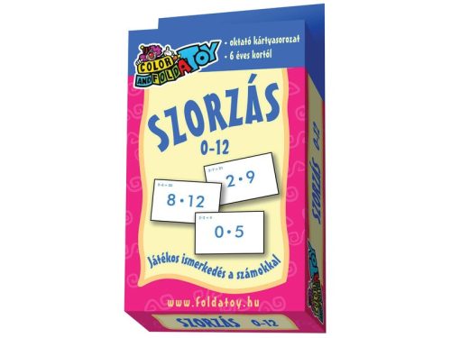 Szorzás oktatókártya